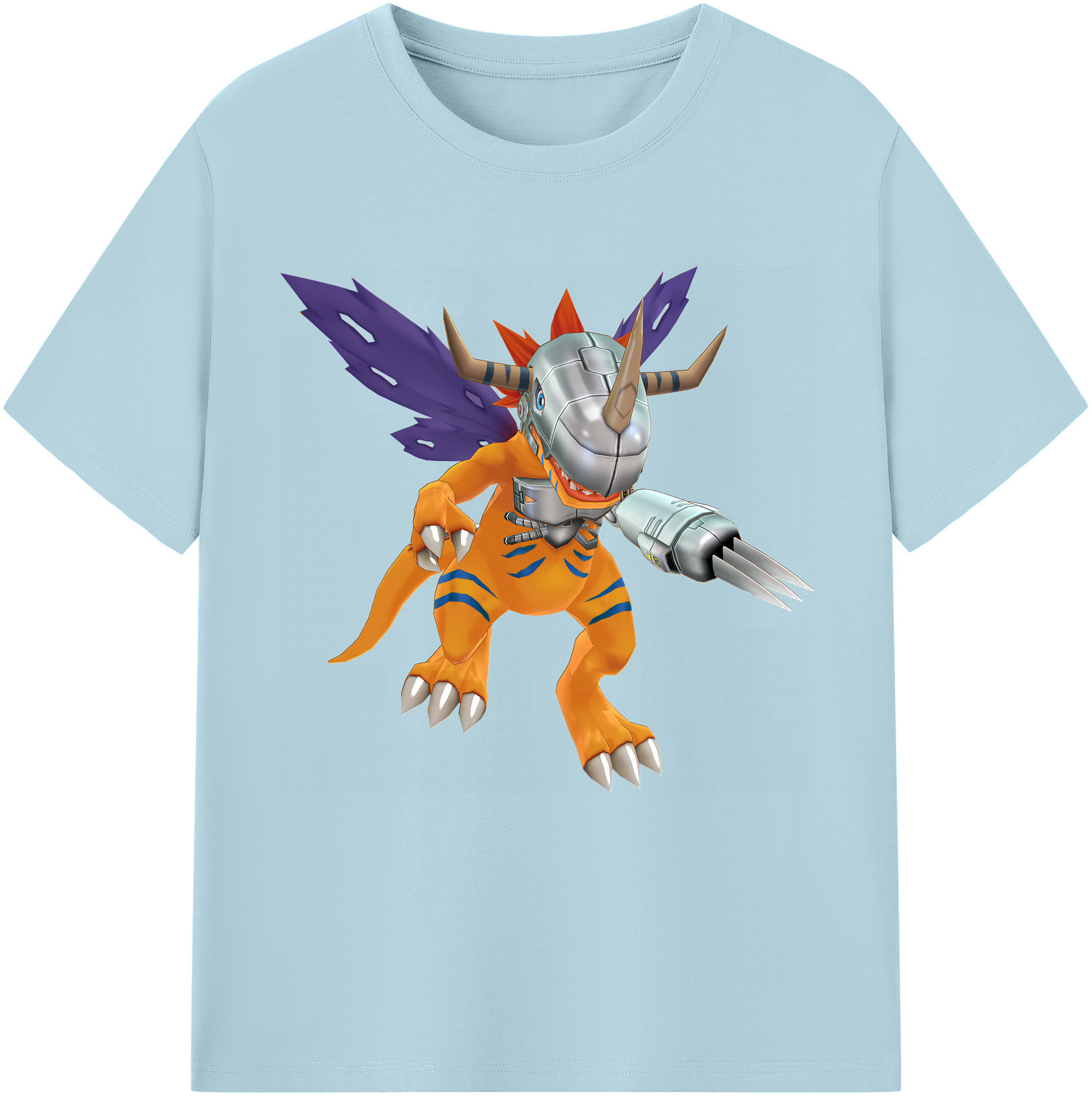 （画像用） Digimon デジタルモンスター/デジモン 綿100％半袖Tシャツ（フロントプリント）